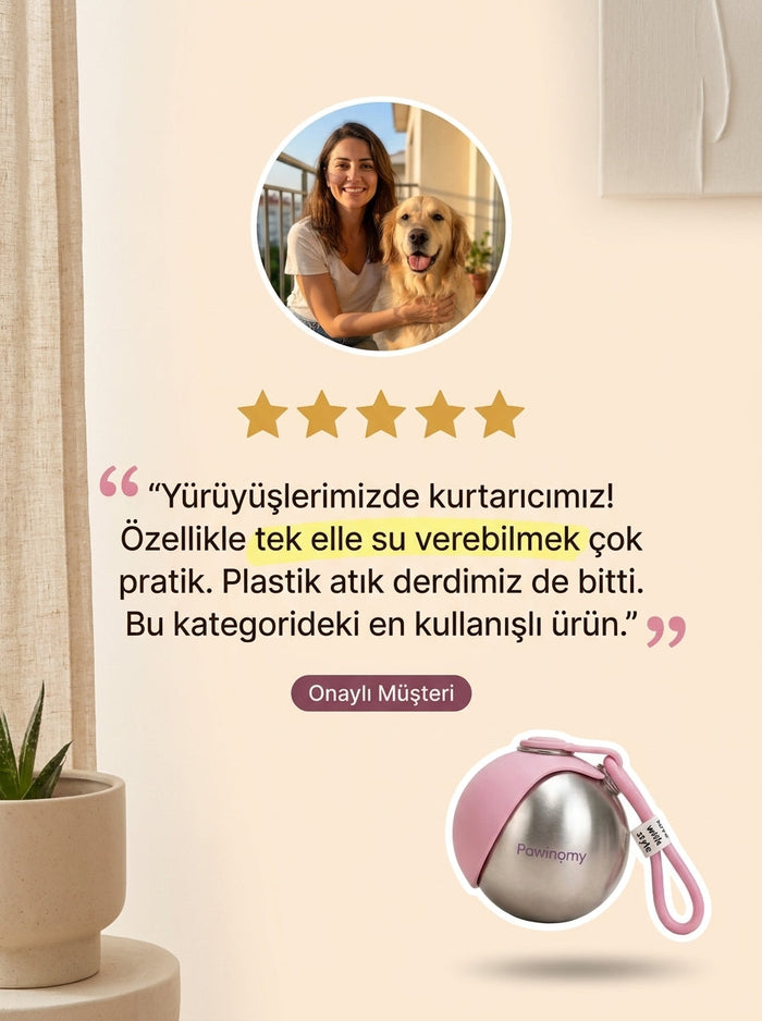 Pawinomy Ergonomik Su Matarası 4
